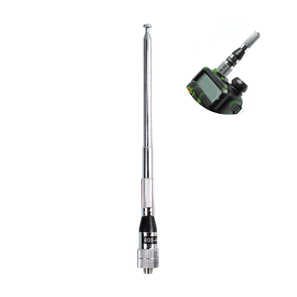 Taffware Antena Telescopic for Taffware Pofung BF-888s UFO-1 UV5R UV-82 UV-T8 - Silver