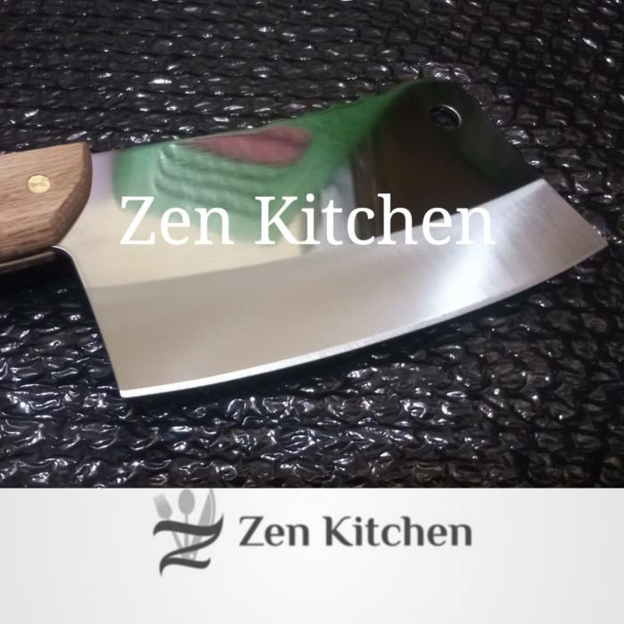 Pisau Daging Golok Tulang Pisau Dapur Stainless Steel 30Cm Japan