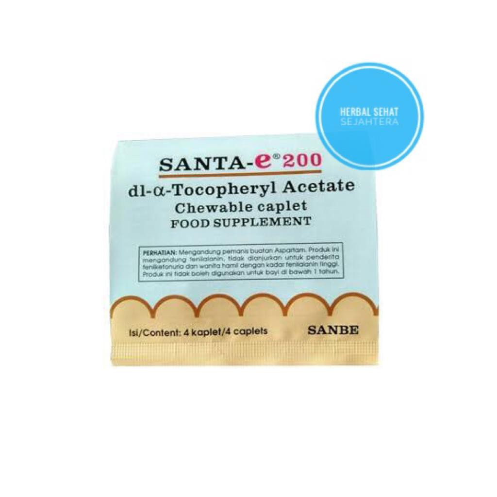 SANTA E 200 MG Santa E 200 mg santa e isi 4 tablet (Per Strip)