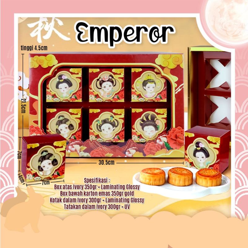 BOX MOONCAKE / PACKAGING MOONCAKE - EMPEROR