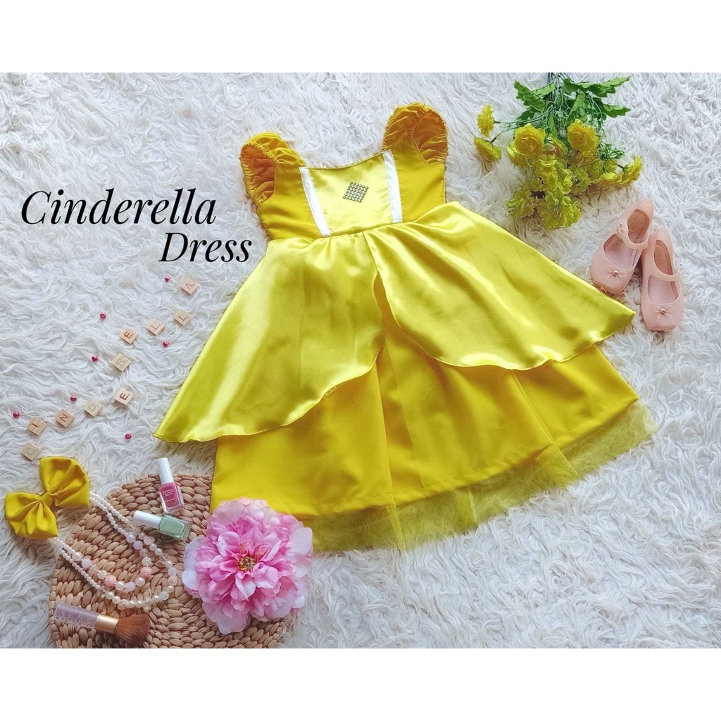 Dress Cinderella/Dress Pesta Anak dan Dewasa/Kostum Cinderella