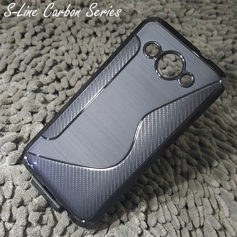 S-Line Carbon Case Huawei Y3 2017