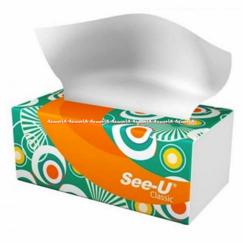 See U Classic Tissue Seeu 250Sheet 2Ply Tisu CU Tissu Klasik Halus Lembut Di Wajah Halal MUI