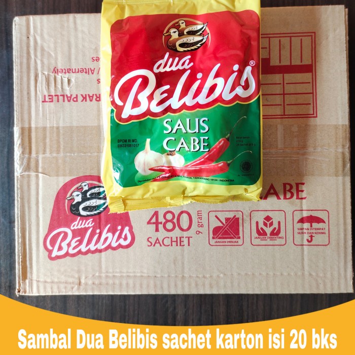 

- BARU PROMO - Sambal belibis sachet @ 9gr karton isi 480 pcs