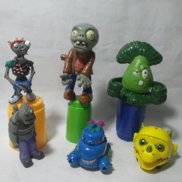Plants Vs Zombies KFC Chaki Kids Happy Meal Monster Evil Mainan Zombie Plant Devil Toy Toys