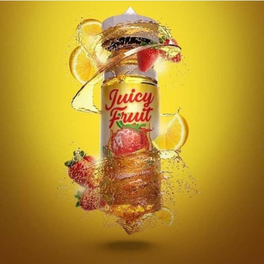 (NEW) JUICY FRUIT 100ML 3MG STRAWBERRY LEMON