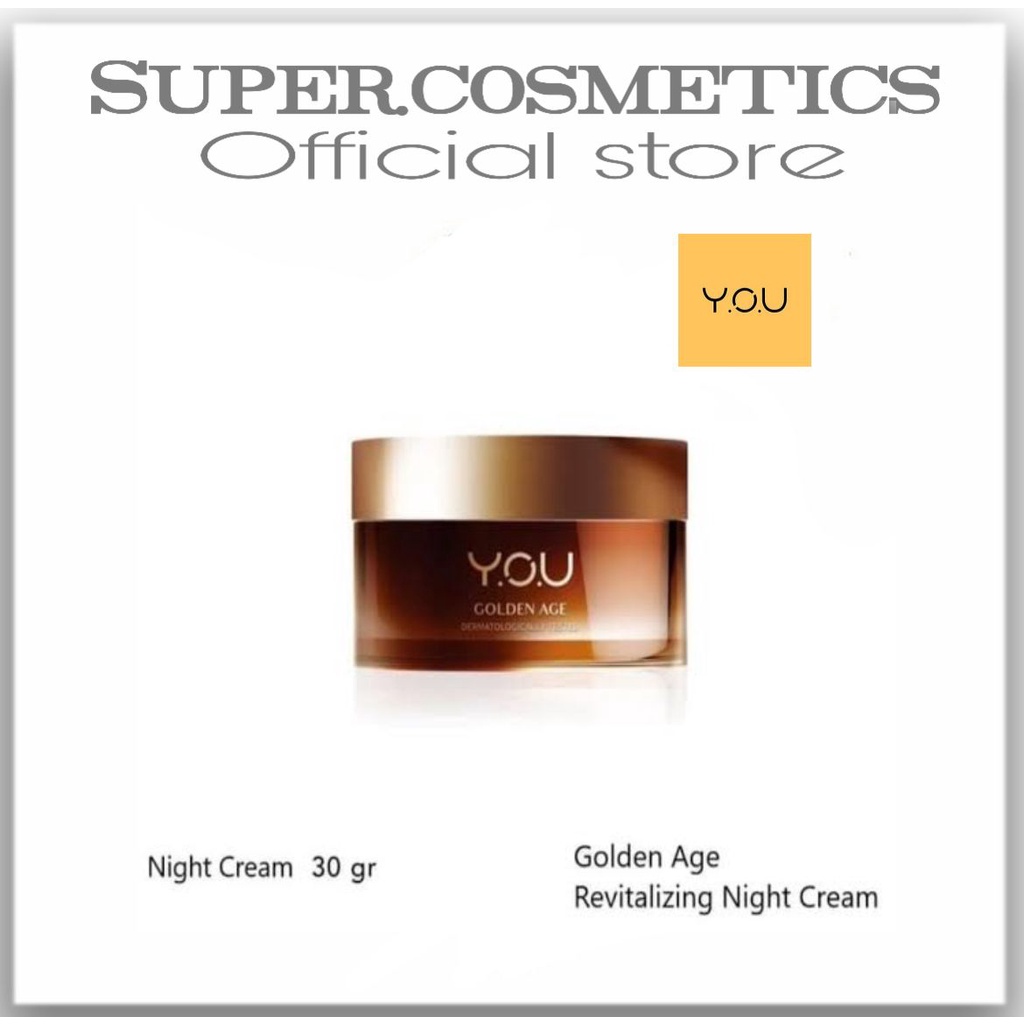 Y.O.U Golden Age Revitalizing Night Cream 30g [Overnight Skin Reviving Complex]