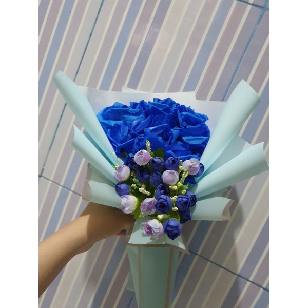 

Flowers Bouquet Mawar Biru