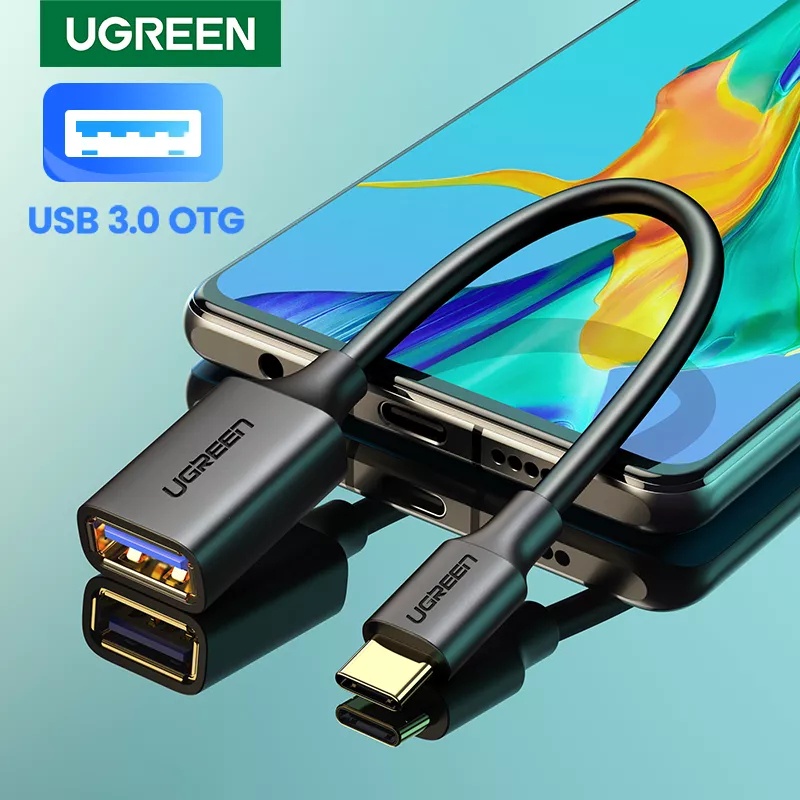 Ugreen Kabel Adapter OTG USB Tipe-C Male Ke USB 3.0 2.0 Female