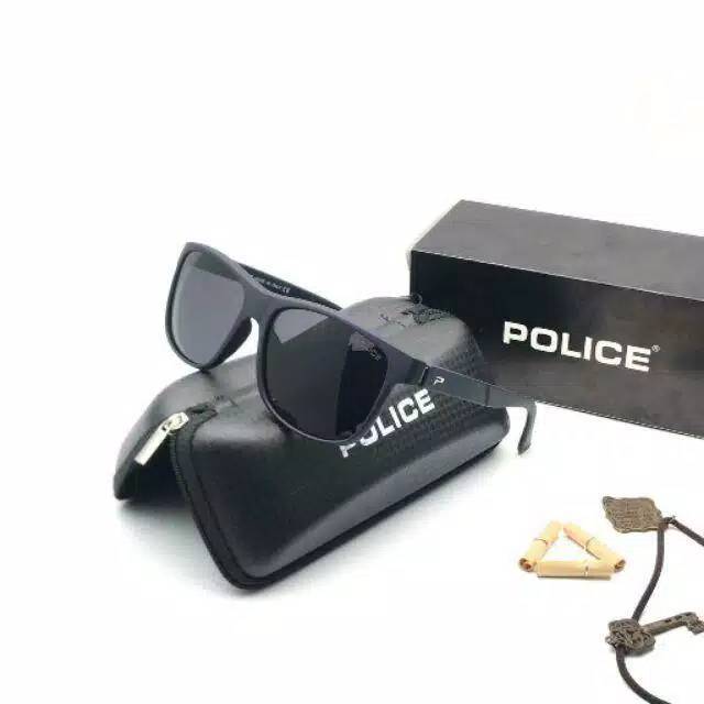 Kacamata Hitam Pria Fashion POLICE p602 SUPER FULLSET size 51-19-140 free cairan pembersih dan lap