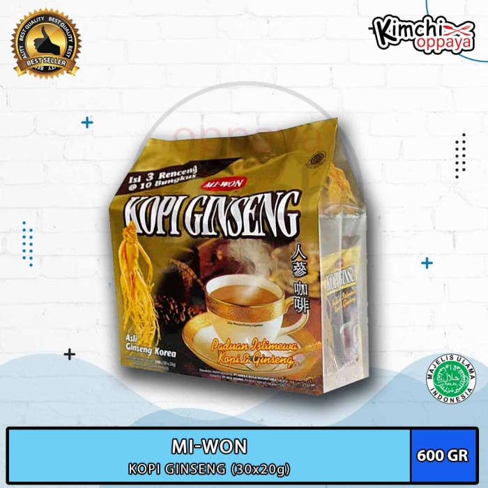 

KOPI GINSENG MIWON isi 30 sachet