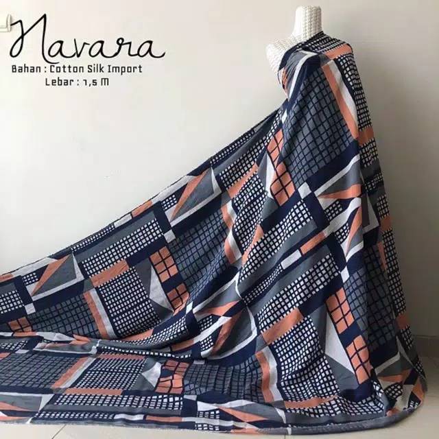 Navara Bahan Katun Cotton Katun Silk Toko Bahan Dan Kain Meteran Ecer Harga 0 5 M Shopee Indonesia