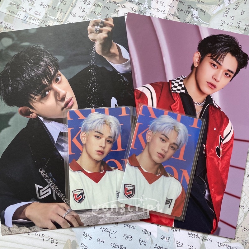 ❌BOOKED❌ Lucas wayv nct superm pc sticker md set super one superone album glossy mate pc poca photoc