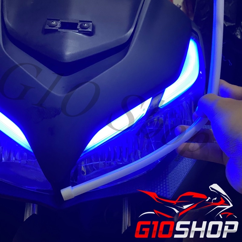 Lampu Alis LED Fleksibel 30cm Khusus Motor Yamaha NEW AEROX CONNECTED 155