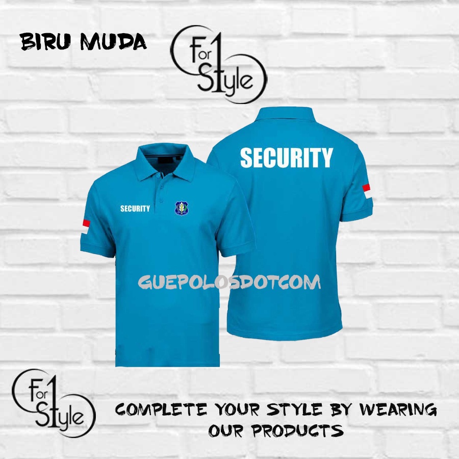 KAOS POLO SECURITY KODE 01 - BAJU POLO SHIRT SECURITY KAOS SATPAM TERBARU - POLO MURAH BAJU SATPAM SECURITY