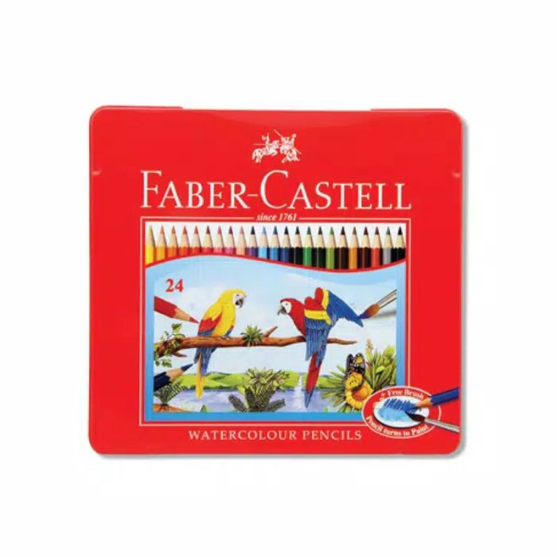 

Pensil Warna Faber Castell 24 Warna Water Colour Tin Case Kemasan Kaleng