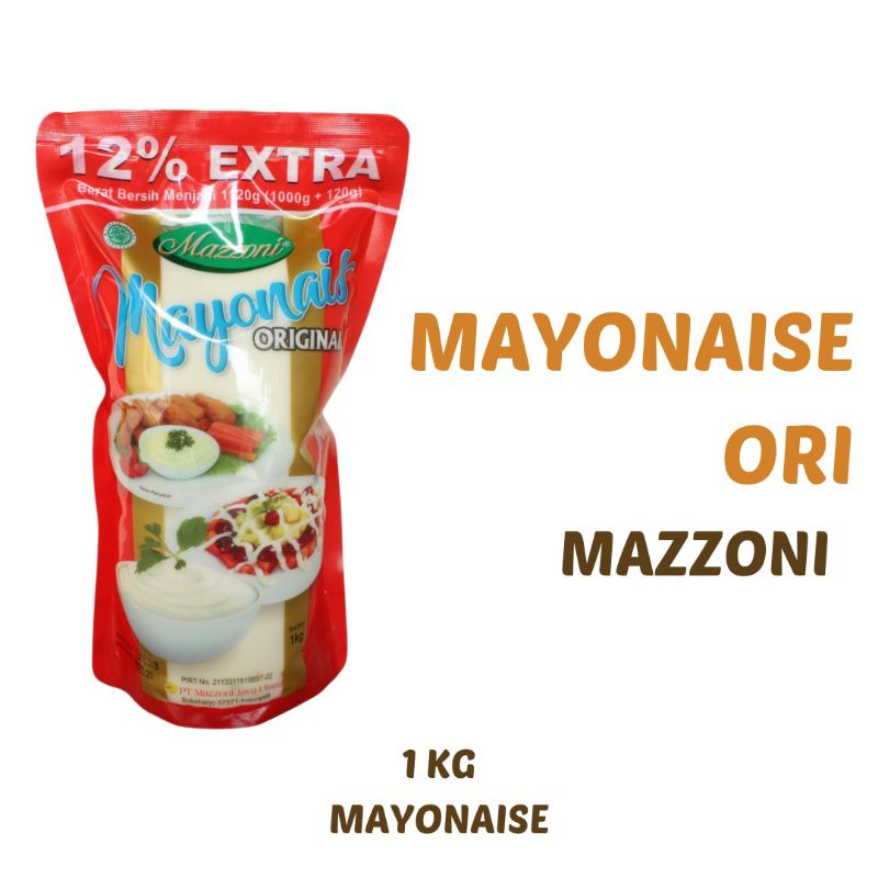 

Mayonnaise Mazzoni Original 1kg/250g