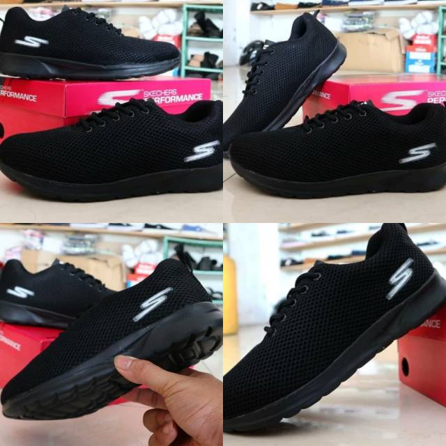 Sepatu skechers hitam