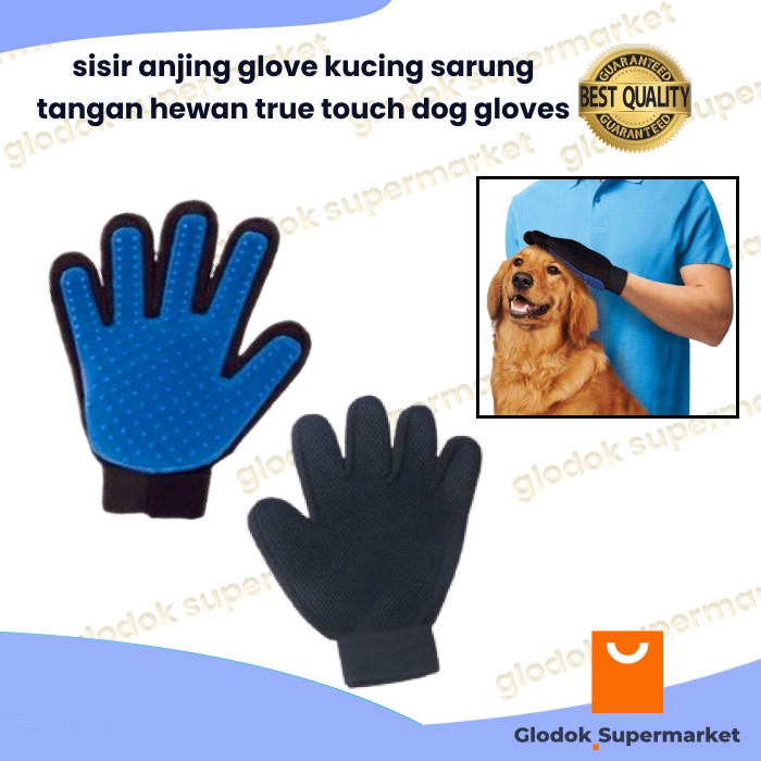 sisir anjing glove kucing sarung tangan hewan true touch dog gloves