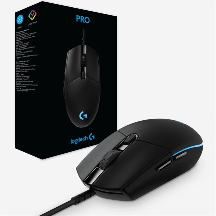 Mouse Logitech G PRO HERO Corded | 16K DPi | Mouse Gaming