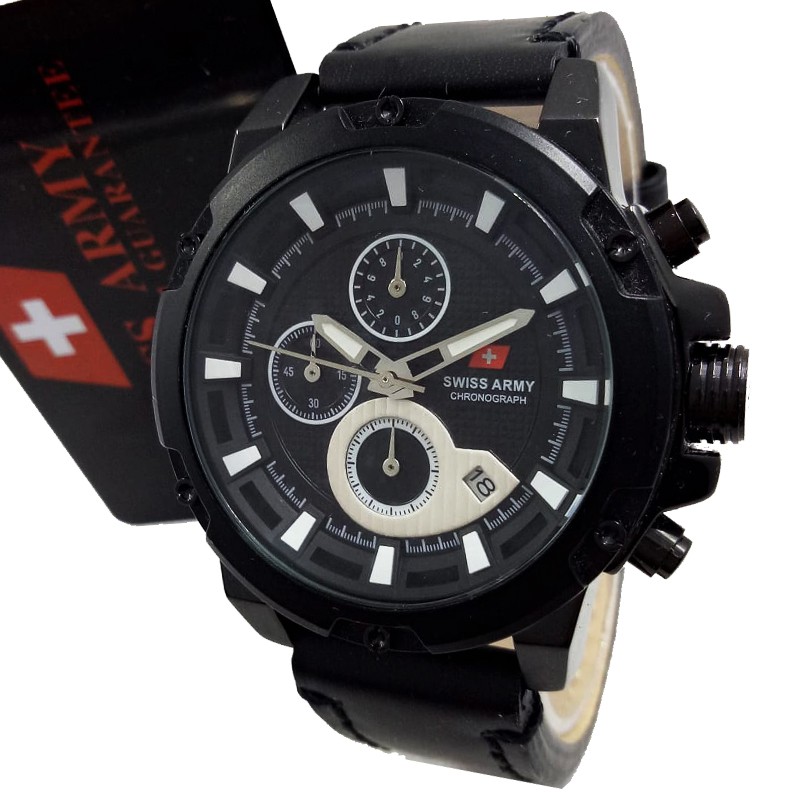 Jam Tangan original Swiss Army SA2059 - Hitam Putih