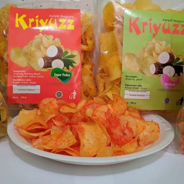 

Kriyuzz keripik singkong aneka rasa 250gr