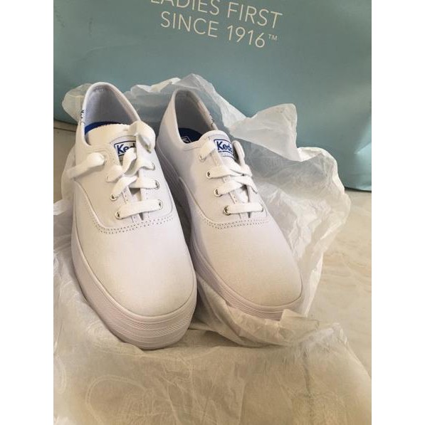 keds triple decker white canvas