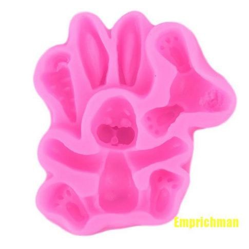 3D Silicone Mold Fondant Cake Decoration - Cartoon Rabbit