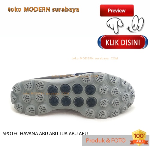 SPOTEC HAVANA ABU ABU TUA ABU ABU sepatu pria sepatu casual slip on