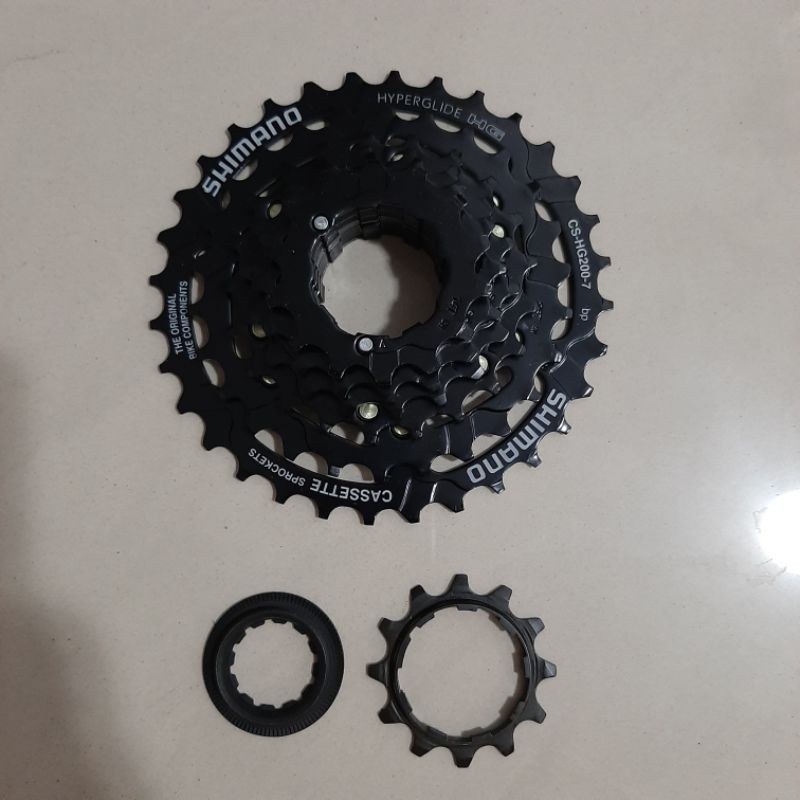 GEAR SHIMANO TOURNEY TY 7 SPEED 12-32T BLACK SPROCKET SHIMANO GEAR SEPEDA