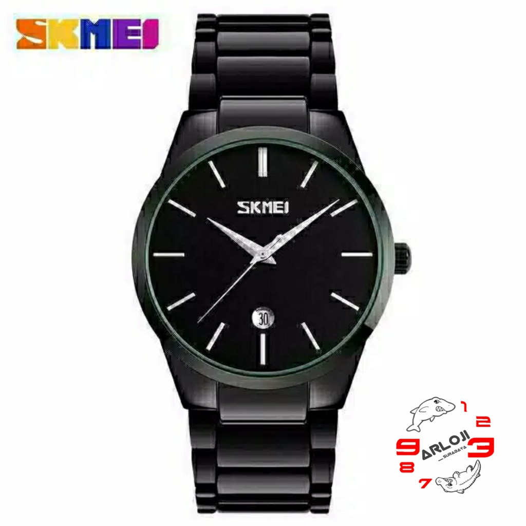 arloji_surabaya • Jam Tangan Pria Skmei 9140 Original Analog Date Stainless