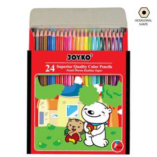 Pensil Warna 24 Panjang Color Pencil Joyko