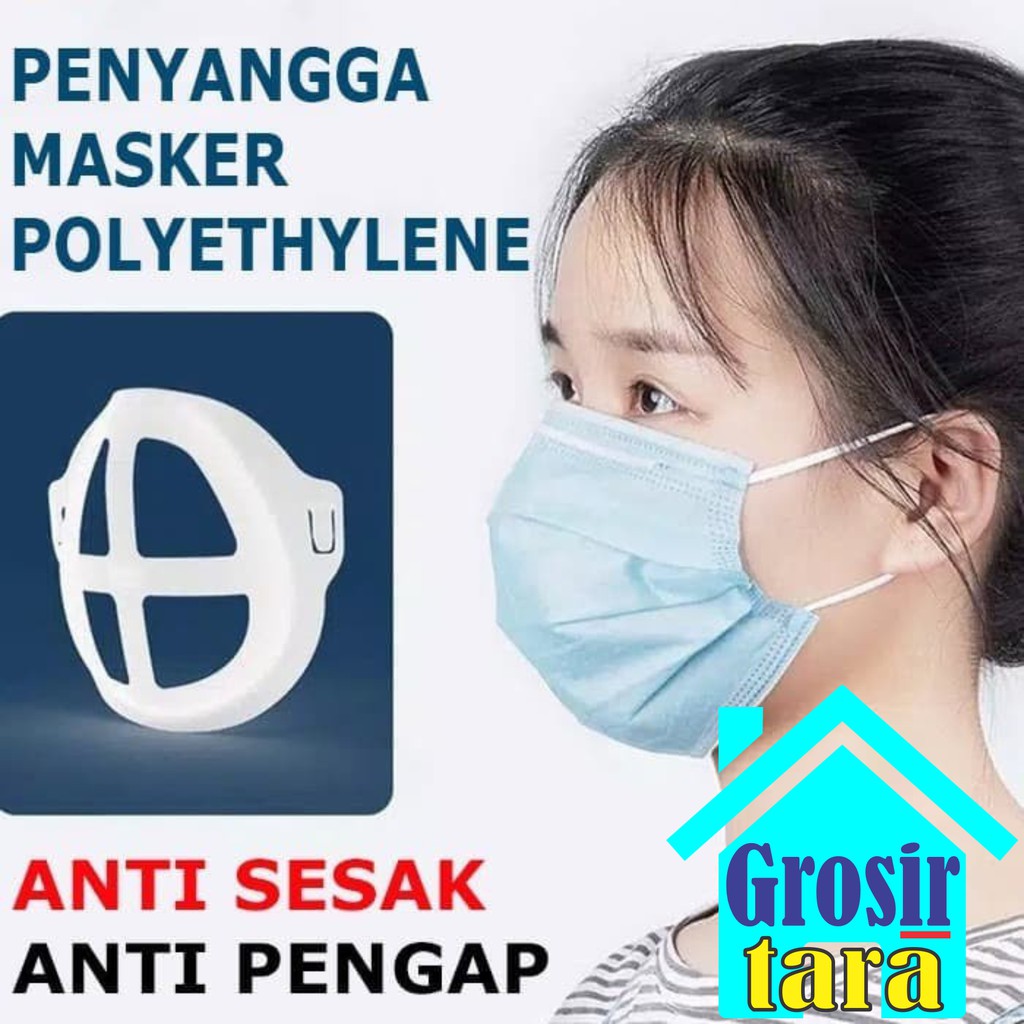 PENYANGGA MASKER BRACKET SILIKON SIRKULASI UDARA Pelindung Anti Pengap