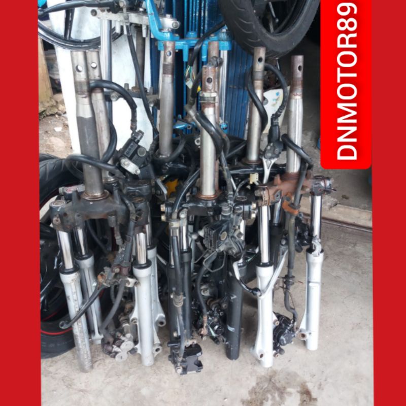 shock depan vario 125 old set cakram dan segitiga ori second