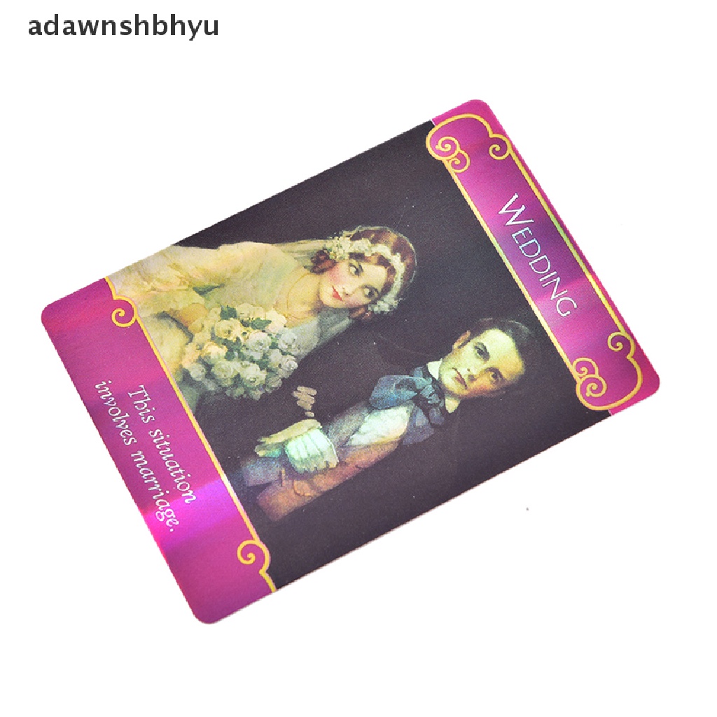 Adawnshbhyu Hologram Romance Angels Oracle Tarot Cards English Board Game Playing Card