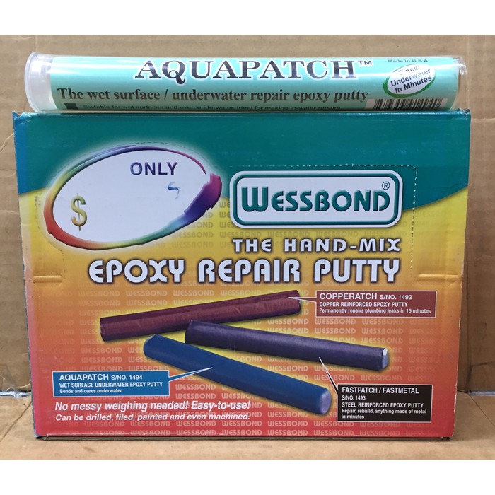 

lem epoxy repair putty aquapatch(wessbond)