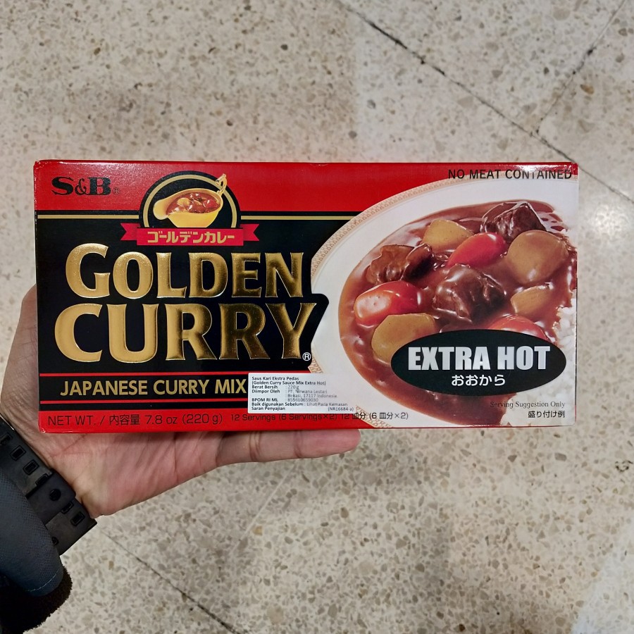 

S&B Golden Curry Mix Extra Hot 220gr /Saus Kari Impor Jepang