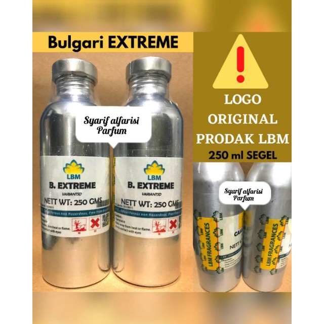 PARFUM BULGARI EXTREME 250ML SEGEL By LBM/BIBIT PARFUM LBM