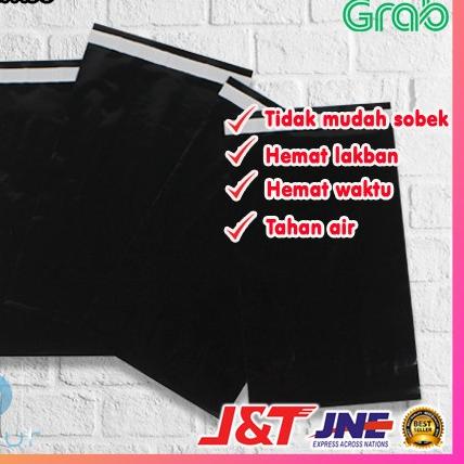 

(Kekini4n!⭐) PLASTIK PACKING OLSHOP PE POLYMAILER 17X30 HITAM [UZ60],,