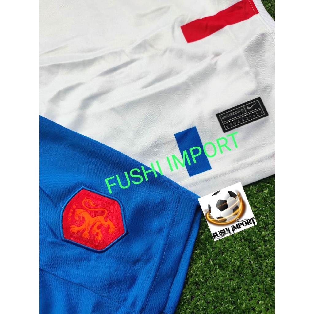 Setelan Jersey Baju Bola Belanda Away Kids Anak  2022 Fullset Satu Set Grade Ori