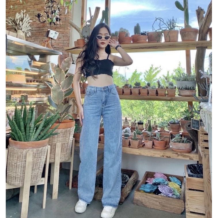 BEFAST - ZEC OOTD Kulot Jeans KIRAN / Highwaist Highwaisted Loose Kulot Auto Jenjang Tinggi / Celana Jeans Panjang / Pakaian Wanita kekinian / Celana Denim Keluaran Terbaru / Jeans Highwaist Trendy / Fashion Ala Wanita Korean Style / Terlaris