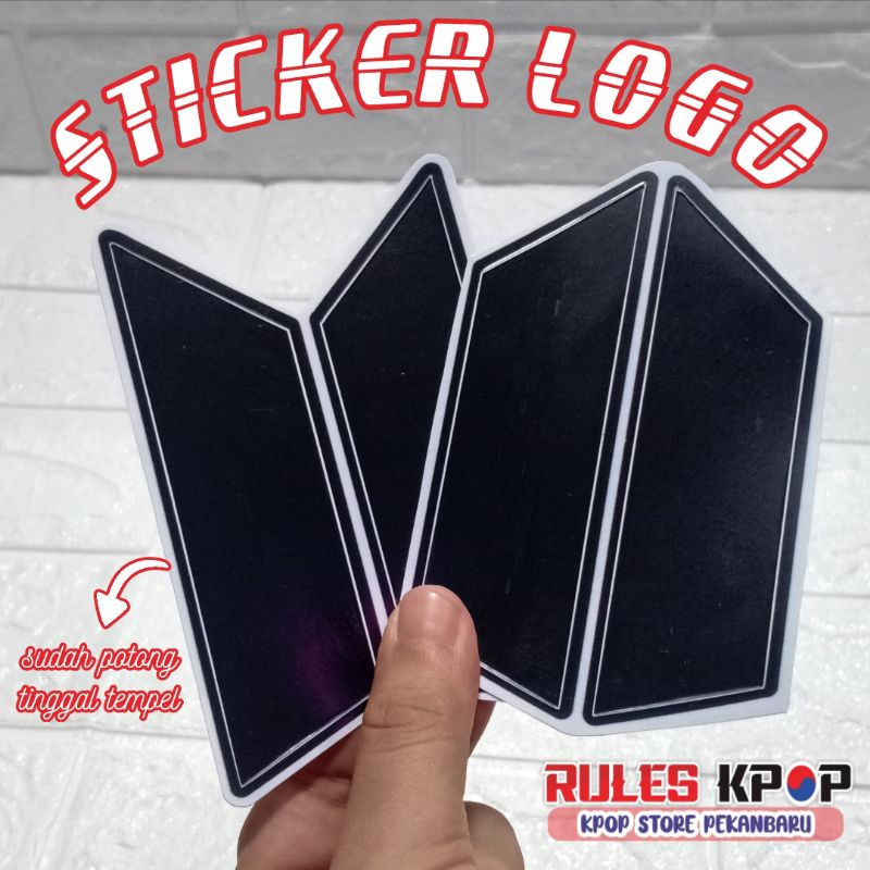 Sticker Logo Kpop (sudah cutting) bts exo nct bentuk