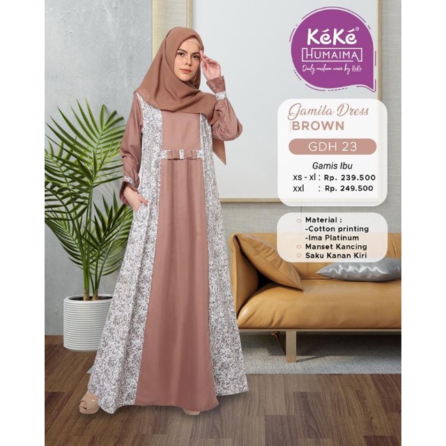 gamis keke humaimah jamila dress