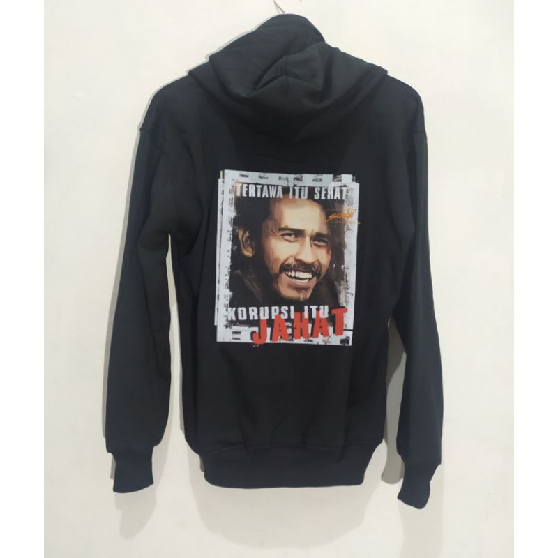 Switer jaket Iwan Fals - tertawa itu sehat