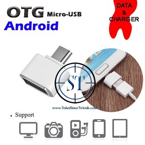 Micro USB OTG 2.0 Adapter Compatible For Android Smartphone