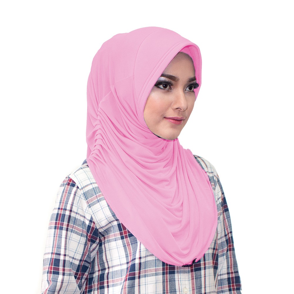 Hijab Rumana Sport Jersey Pet Kerudung Bergo Instan Olahraga Bahan Jersey Premium-2