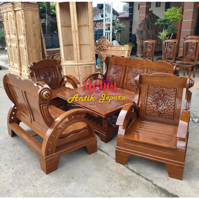 Kursi tamu jati 3.2.1.1 meja