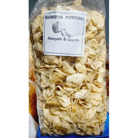 

KRIPIK BAWANG ASIN GURIH [ 1 kg ] /KRIPIK BAWANG CRISPY