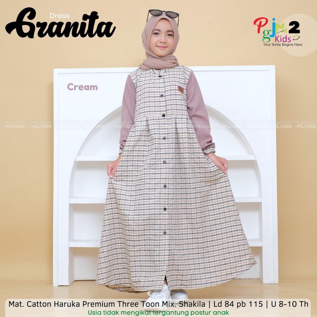 GAMIS ANAK BAJU MUSLIM ANAK PEREMPUAN REMAJA TANGGUNG KEKINIAN TERBARU