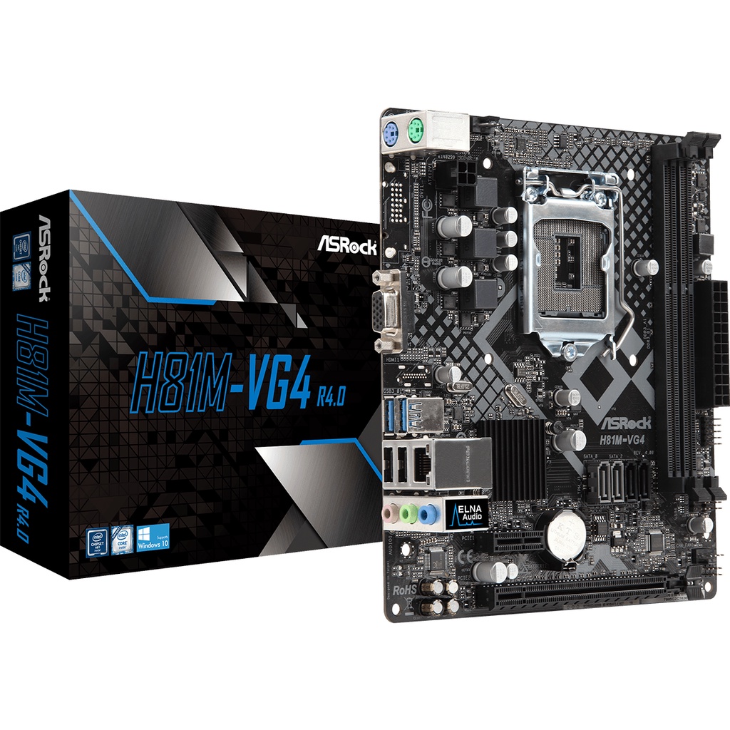 MOTHERBOARD ASRock H81M-VG4 R4.0